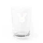 o-komeのうさぎのおっさん(フラワー） Water Glass :back