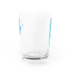 よかショップ　SUZURI店の空爽草(そらそうくさ)グラス Water Glass :back