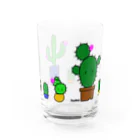 mkumakumaのサボテンズ Water Glass :back