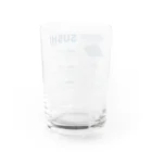 あわゆきのTHE 寿TRUCTURE OF SUSHI - monocolor Water Glass :back