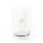 オカメ&セキセイのセキセイインコのピ－ちゃん Water Glass :back