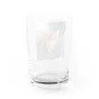 噛み噛み社長とにゃんこ達。のてんちゃん。 Water Glass :back