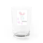 レモンかわいい女子♥️オリジナルショップのうさぎ♥️女子 Water Glass :back