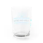 USHIDELEK(ウシデレ)のヨーグルトのロゴ Water Glass :back
