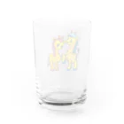 ジラフスポーツスクールのジラフのふたり Water Glass :back