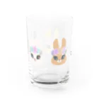 sachiko2004shopの花とうさぎ Water Glass :back