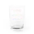 でおきしりぼ子の実験室のCOVID-19ワクチン済み(絵入り) Water Glass :back