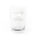 Coo-birdのペチペチして獲物を追い出すコチドリ Water Glass :back