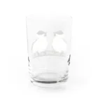 Coo-birdのはしぶとがら＆こがら（文字あり） Water Glass :back