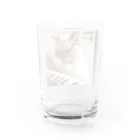 yama-onの猫JAZZ（ぴあの） Water Glass :back