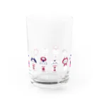 marucoro chanのぐるっとこけしちゃん Water Glass :back