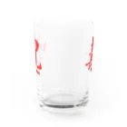 クサカイ商店の呪×毒グラス 赤 Water Glass :back