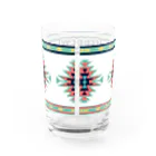 thine12shopのフェレット　オルテガ　グリーン Water Glass :back