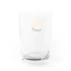 SUIMINグッズのお店の太巻きを自らに巻きつけて運ぶねこ Water Glass :back