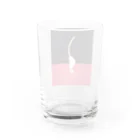 紅クラゲの自立ニンニク Water Glass :back