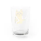 mapechiのトラネコしまお、白蛇くんと仲良し Water Glass :back