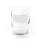 CHOSANAの走る犬 ダックス ブラック Water Glass :back