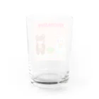 merryG    のひとやすみ♡白くまと一緒 Water Glass :back