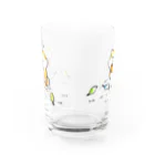 中原じゅん子グッズ店のちょっと多めにこぼしとくな Water Glass :back