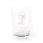 Momojiの犬画のフレブル7 Water Glass :back