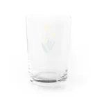 tulipの白地　tulip Water Glass :back