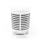 さかたようこ / サメ画家のサメサメボーダー | Black | Water Glass :back