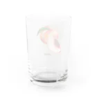 popy originalのジューシーな桃 Water Glass :back