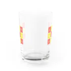 TSUBAME WORKSのTsubame face/red-yellow Water Glass :back