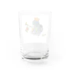 がおーマメちゃんのお散歩マメちゃんグラス Water Glass :back