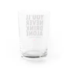 フットボールファンズのYNDA2021_WHT Water Glass :back