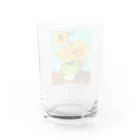 世界の絵画アートグッズのゴッホ《3本のひまわり》 Water Glass :back