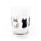 mapechiのトラネコしまお、みんな仲間 Water Glass :back