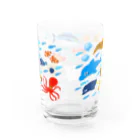 トマトマーケットのカニと海の仲間たち Water Glass :back