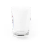 ふんわり動物まーけっと　byすみろんのなんでもない日のとりさん Water Glass :back