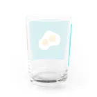 まるくのふたごめだまやき_背景色 Water Glass :back