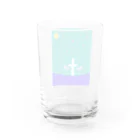 ひがしぐもの夜の海と十字架 Water Glass :back