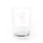 ぷにをさんの天晴れブタさん Water Glass :back