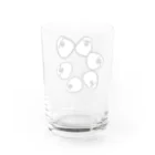 おさとうとおしおのぶん・で・リング Water Glass :back