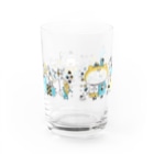morinokujira shopのMOJIRANKUJIRAN　青金銀なやつ Water Glass :back