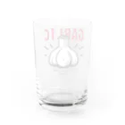 イラスト MONYAAT のにんにく　ずっと一緒 Water Glass :back