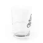 けちゃっぷごはんのお店の自転車ねこ（スイスイバージョン） Water Glass :back