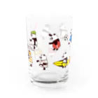 キッチュのスポーツパンダ Water Glass :back