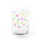 YURIKO_FUKAZAWAのネコ親子 Water Glass :back