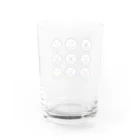 しんちゃんママの雪だるまモチーフ グッズ Water Glass :back