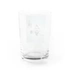 hanapinのかきごおりin猫。（BLUE） Water Glass :back