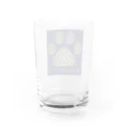 ワンダーシレールの肉球シードオブライフ（デニム） Water Glass :back