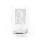 HermannStrasseのフェルメールとグリーンイグアナ Water Glass :back