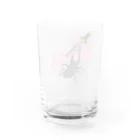 青二才赤四才の真剣ギラファ取り(文字あり) Water Glass :back