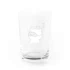 Sakichiさんのアトリエの顔が寄ってるねこ Water Glass :back