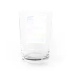 蛍石のブロック Water Glass :back